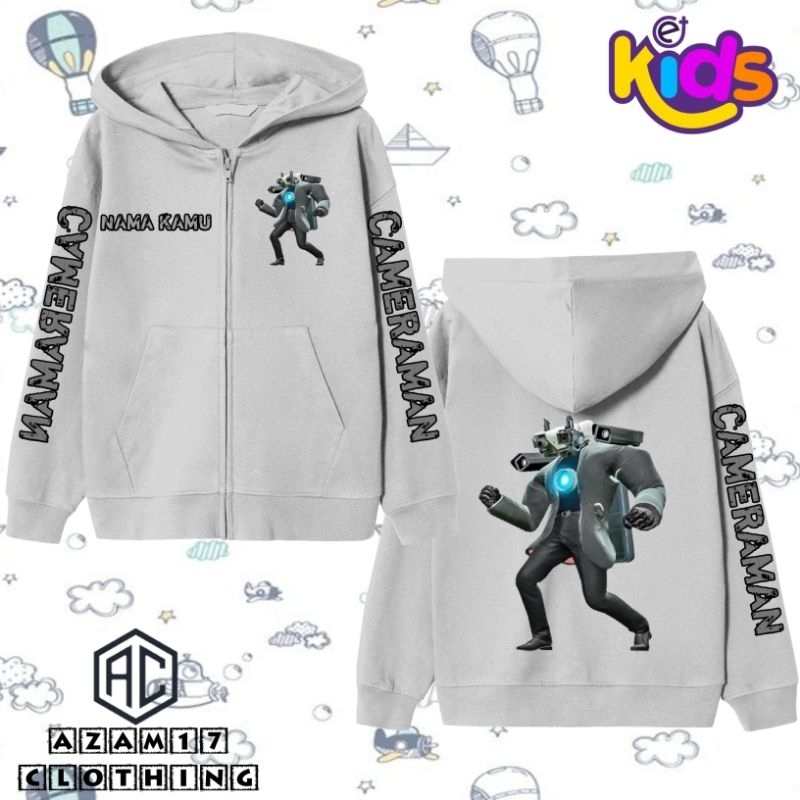 Cameraman Boss เด็กซิป Hoodie แจ็คเก็ตฟรีชื่อ Skibidi เกมห้องน้ํา Cameramen Titan ชายหญิงเสื้อผ้าแฟช