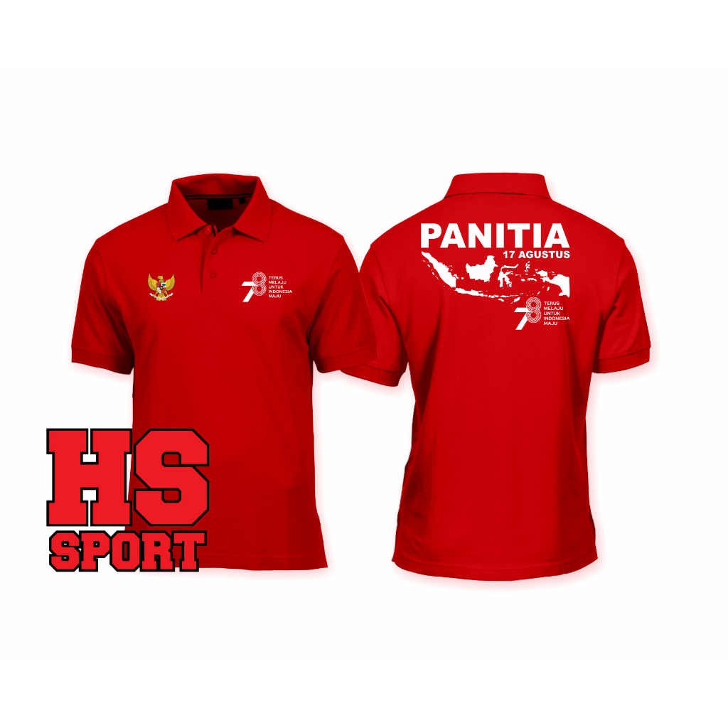 Polo 17 AUGUST - CLOTHES 17 AUGUST - COMMITTE CLOTHES 17 AUGUST 78 - ผ้า INDONESIAN