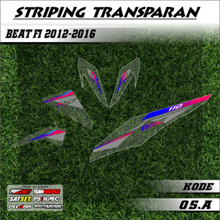 Beat FI OLD STRIPING 2012-2016 ลิสต์แปรผัน มอเตอร์กราฟฟิค เรียบง่าย รหัส 05