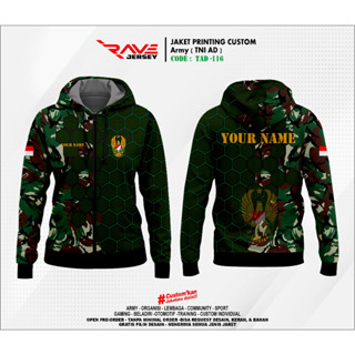 เสื้อแจ็กเก็ต พิมพ์ลาย Tni AD 4 แบบ เต็มตัว กําหนดเอง (ออกแบบเหมือนเดิม)