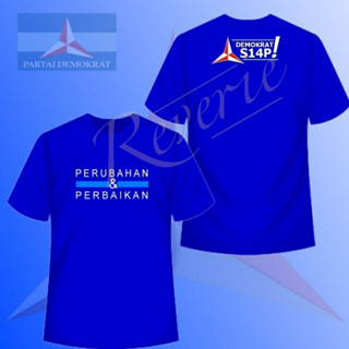 เสื้อยืด ลาย Democrat AHY 14 S14P สําหรับปาร์ตี้ เลือกตั้ง Parpol CALEG 2024 ขายส่ง SBY