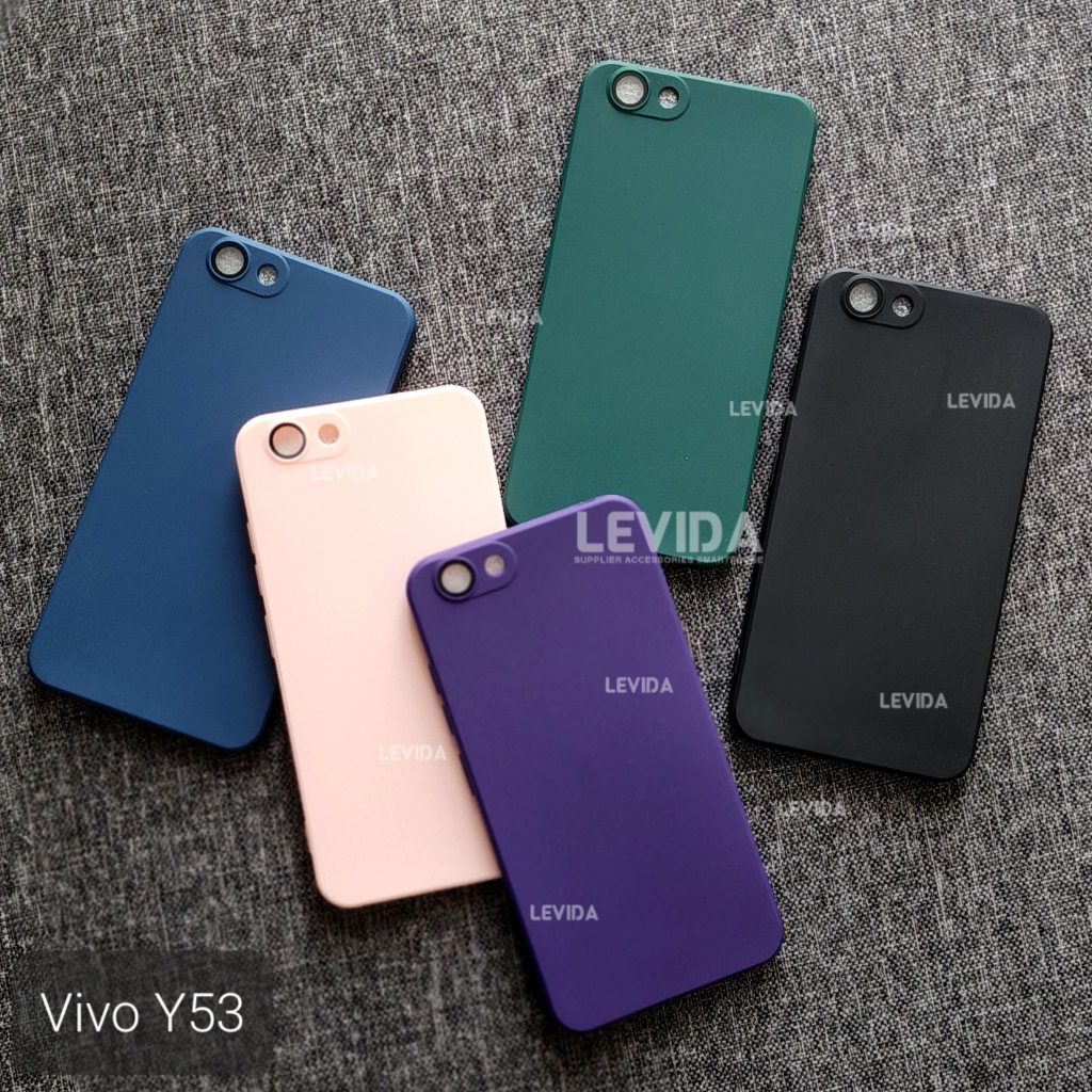Vivo Y53 Vivo Y71 Vivo Y75 5g Softcase Macaron เลนส์ปกป้องกล้อง Square Case Vivo Y53 Vivo Y71 Vivo Y