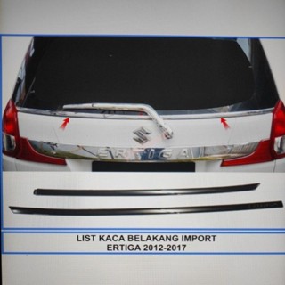 ขอบประตูกระจกหลังรถยนต์ สีโครเมี่ยม สําหรับ Suzuki ertiga 2011-2017 2016 2015 2014 2013 2012