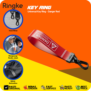 Ringke พวงกุญแจอันตราย พวงกุญแจสีแดง พวงกุญแจรถมอเตอร์ไซค์