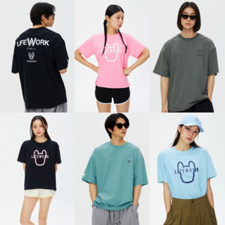 Lifework Basic เสื้อยืดลําลอง สําหรับผู้ชาย ผู้หญิง แขนสั้น คอกลม พิมพ์ลาย Kaos สไตล์เกาหลี เหมาะกับใส่ทํางาน