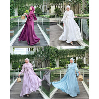 Gamis TERBARU DELVY DRESS BC SIZE M L XL XXL ชุดเดรส สไตล์มินต์บาต้า เรียบง่าย สีดํา สีขาว สําหรับผู้หญิง ไม่มีชุดเดรส HIJAB BAJU DRESS MUSLIM ผู้หญิง เกาหลี