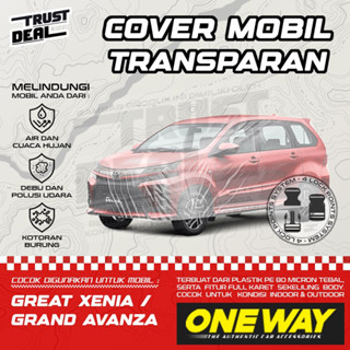 Grand AVANZA GREAT XENIA GEN 2nd ผ้าคลุมรถยนต์ พลาสติก ใส กันน้ํา แบบหนา