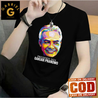 เสื้อยืด พิมพ์ลาย Capres Ganjar Pranowo สําหรับผู้ชาย และผู้หญิง -01