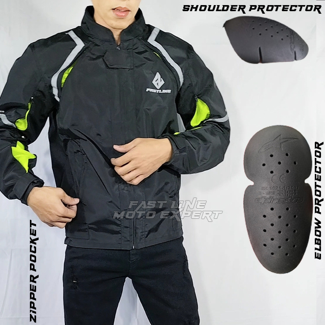 ALCATRAZ FAST LINE BIKER แจ็คเก็ตรถจักรยานยนต์คุณภาพสูง WINDPROOF และน้ํา RESISTANCE AIR FLOW TROPICAL JACKET สําหรับ DISTANCE และ NEAR DISTANCE