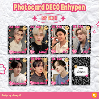 โฟโต้การ์ด Deco MY BOO Enhypen jay jake sunoo jungwon niki sunghoon heeseung