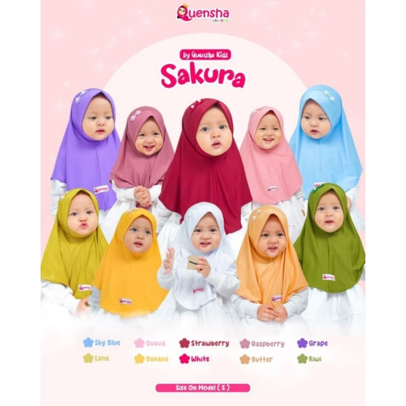 ซากุระ QUEENSHA HIJAB HIJAB | HIJAB สําหรับ TEENAGE MUSLIMAH SA.KURA GIRLS