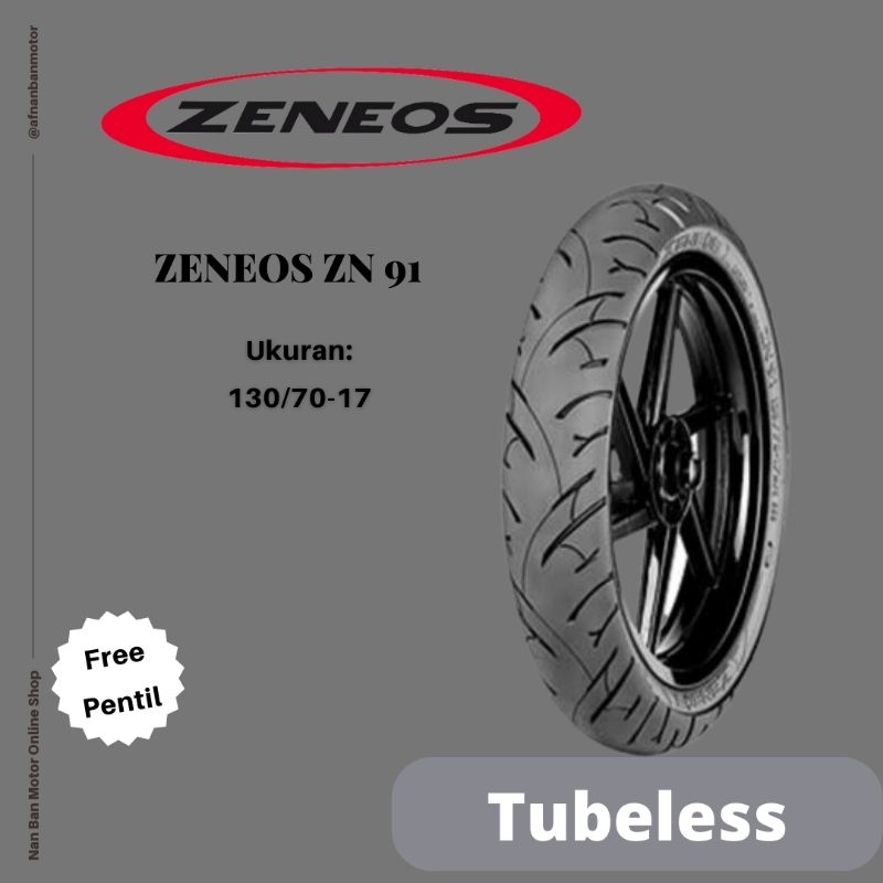 Zeneos Zn 91 ยางรถจักรยานยนต์ ขนาด 130/70-17