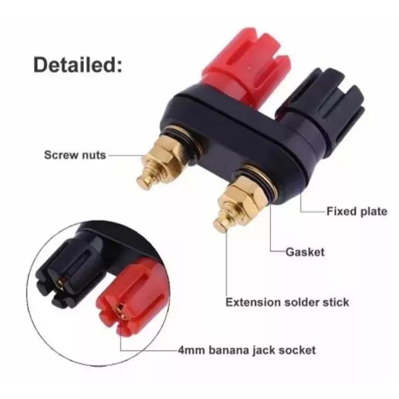 Binding Post ขั้วลําโพงคู่