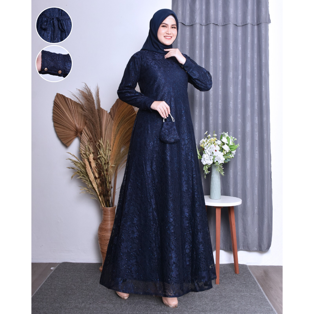 Gamis ผู้หญิงพรีเมี่ยมเหมาะสําหรับ Sandalies อิสลามอินเทรนด์จัมโบ้ล่าสุด Favorite ผู้หญิง Gamis ชุด 