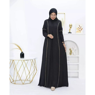 Gamis TERBARU WOORI DRESS JP SIZE M L XL XXL ชุดเดรสสั้น ไม่มีกระโปรง HIJAB BAJU สไตล์เกาหลี สําหรับผู้หญิงมุสลิม