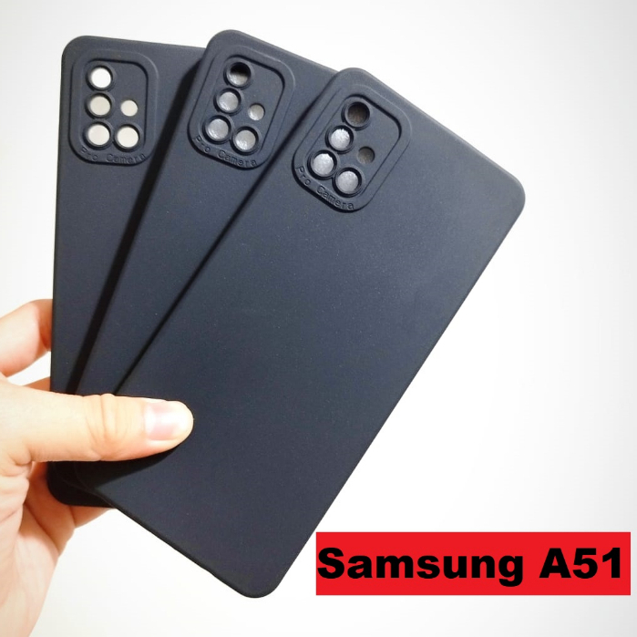 HP Samsung A51 Case Softcase BLACK MATTE CAMERA PROTECTION Case เคสโทรศัพท์ Samsung A51