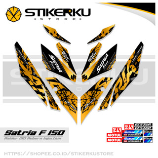 สติกเกอร์หัวฉีด SATRIA FU 150 SIMPLE F150 SATRIA F150 2016-2022 STICKER STRIPING SATRIA FU BELANG R150 STOCK DECALS RIDER FI R150 SATRIA EDITION Stickerkustore 5th MOTIF