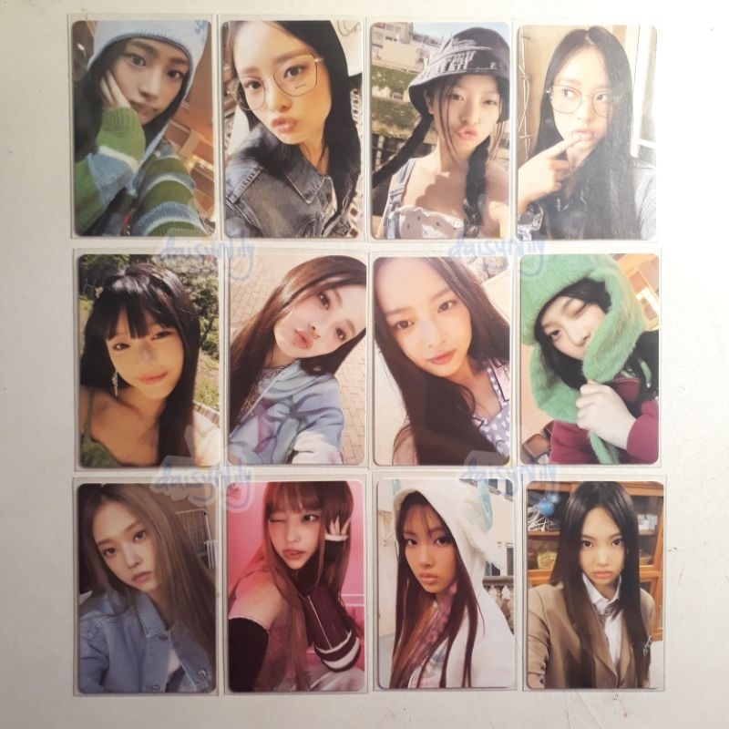 Photocard New Jeans Minji hanni herin Hyein Message Card OMG ตอนที่ 1 ความสนใจ Bluebook Weverse ver 