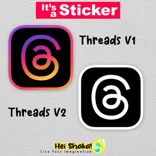 Heishaka สติกเกอร์ไวนิล ลายโลโก้ Social Media Social Media Icon กันน้ํา สําหรับติดตกแต่ง