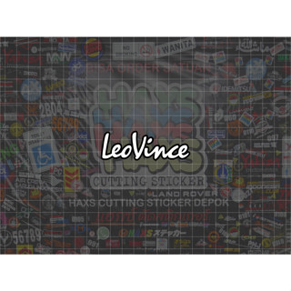 สติกเกอร์ ลาย Leovince ขนาด 8 ซม. สําหรับติดตกแต่งหมวกกันน็อค