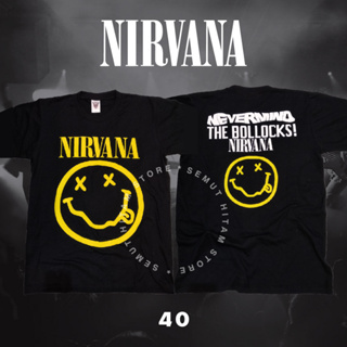 เสื้อยืด พิมพ์ลายวงร็อค Nirvana NEVERMIND THE BOLLOCKS Builtup สําหรับผู้ชาย