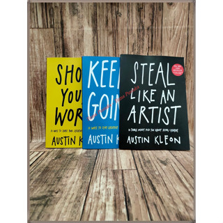 โชว์แพ็กเกจ 3 เล่ม - Steal Like An Artist - Keep Going By Austin Kleon - เพลงภาษาอังกฤษ