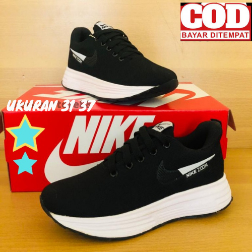 Nike2024 ZOOM KIDS รองเท ้ าผ ้ าใบอายุ 0 1 2 3 4 5 6 7 8 9 ปี