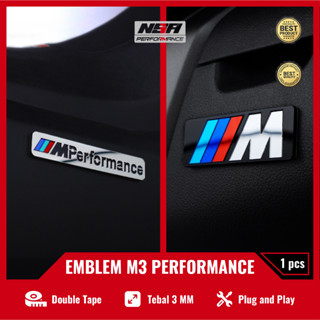 สติกเกอร์โลโก้ ลายนูน BMW M3 EMBLEM BMW PERFORMANCE 1 ชิ้น