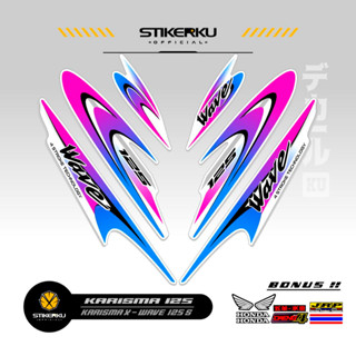 สติกเกอร์ ลาย Charisma STRIPING 125 20 MOTIF Charisma STICKER X 125 D STOCK DECALS Variations STRIKER Contemporary Charisma SIKER Unique ORI Stickersimple STRIPING Motocycle Trim WAVE 125s SUPRA Father stickerkudecall