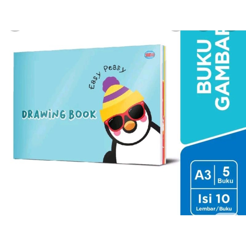 SIDU A3 DRAWING BOOK PER PACK (5 เล่ม)