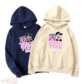 เสื้อกันหนาว มีฮู้ด ลาย Jumper Lisa BP x Ferd Bornpink 2c