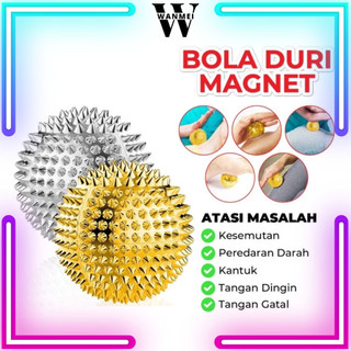 WM Bola Duri Magnet Kesehatan | Bola Pijat Refleksi Telapak Tangan Kaki Kepala Terapi Stroke