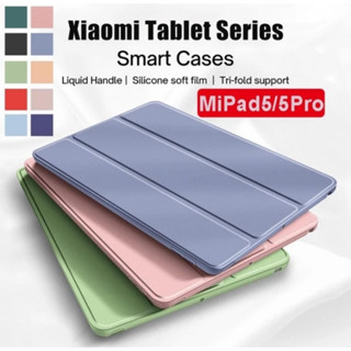 เคสแท็บเล็ตซิลิโคน หนัง PU ฝาพับ สําหรับ Xiaomi Pad 5smart MiPad 5 Pro 2021