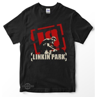 Linkin park 6 VINTAGE LP เสื้อยืดลําลอง แขนสั้น พิมพ์ลาย meteora Premium สีดํา