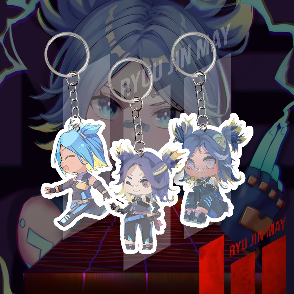 Gantungan HP พวงกุญแจ/พวงกุญแจ/ที่วางโทรศัพท์มือถือ - Valorant - Neon