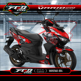 สติกเกอร์รูปลอก ลายกราฟฟิค Fullbody Honda All New Vario 160-variation List Motor Design Avenged sevenfold A7X 004