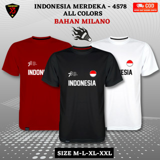 [JERSEY Indonesia MERDEKA] เสื้อยืด ลาย Indonesian Independence 2023 สีแดง และสีขาว สําหรับผู้ใหญ่ ครบรอบ 17 สิงหาคม