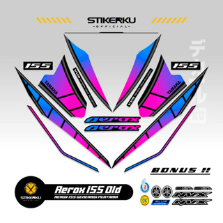 สติกเกอร์ ลาย OLD AEROX 155 VVA MOTIF OLD AEROX 155 VVA STICKER Unique AEROX 155 VVA STICKER AEROX 155 VVA STICKER STOCK DECAL LIST POLET Stickerkudecall