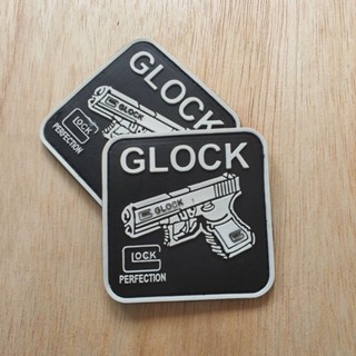 แผ่นปะยางโลโก้ gl0ck Square 7.5x7.5 - velcro อุปกรณ์เสริม