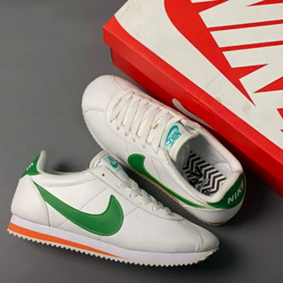 รองเท้าผ้าใบ Nke Cortez สีขาว สีเขียว สีส้ม สีดํา สีขาว สําหรับผู้ชาย และผู้หญิง