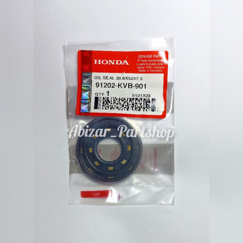 91202KVB901 91202K50T01 ซีลน้ํามัน 20.8x52x7.5 / CVT ซีลเพลาข้อเหวี่ยง Beat kvb / CVT ซีลเพลาข้อเหวี