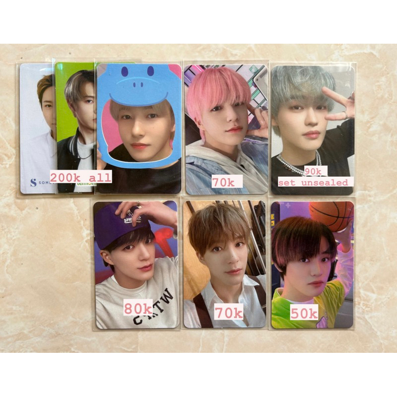 [OFFICIAL] Photocard NCT DREAM JENO RENJUN CHENEL PINKFONG SMTOWN POSTCARD BEATBOX DREAM A DREAM BAS