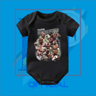 Floyd MAYWEATHER BOOTLEG jumper BABY FLOYD MAYWEATHER BOOTLEG บอดี้สูท จั๊มสูท จั้มเปอร์ สั้น เด็กผู้ชาย เด็กผู้หญิง ผ้าฝ้าย หวี 30 วินาที