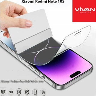 Vivan Hydrogel Xiaomi Redmi Note 10S ป้องกันรอยขีดข่วน คริสตัลใส ป้องกันหน้าจอ แบบเต็ม