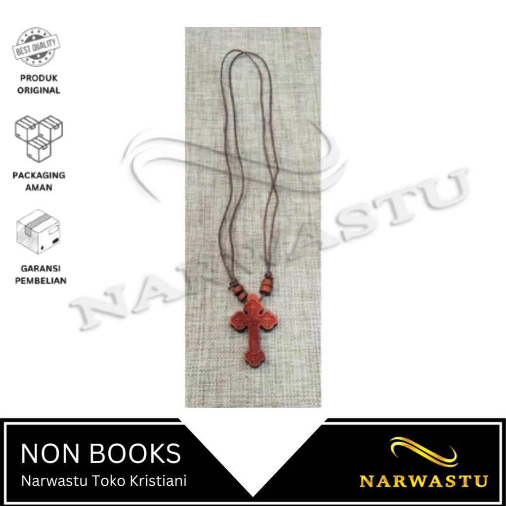 สร้อยคอไขว้เชือกไม้ - PTR057