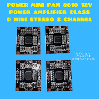 Power MINI Pam8610 เครื่องขยายเสียงสเตอริโอ 12V D MINI STEREO 2 ช่องทาง