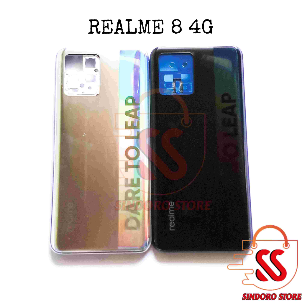Backdoor Realme 8 4g ฝาหลัง Glas ฝาครอบด้านหลัง Plus กระจกกล้อง Bezel