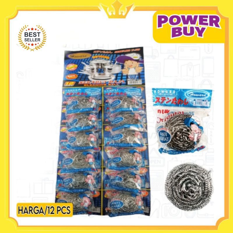 12 ชิ้น HW T-50 กระดาษขูดราคา/1 DOZEN/RUST-RESISTANT DISHWASHING ลวด