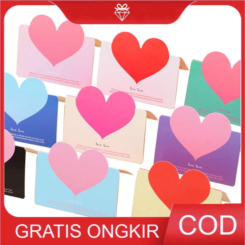 การ์ดอวยพร Love Motif นําเข้า 5 ชิ้น - การ์ดของขวัญวาเลนไทน์ GC009