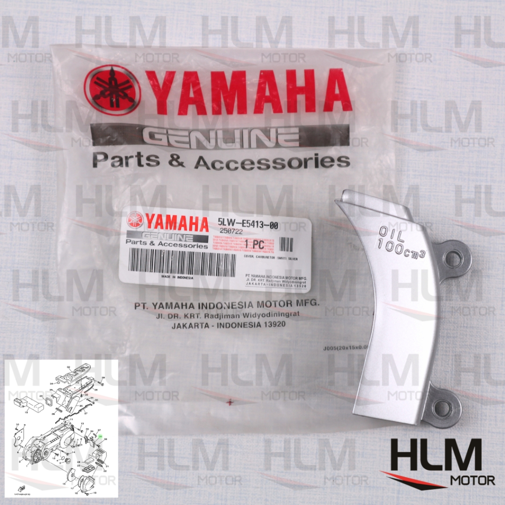 100ml YAMAHA NOUVO Z ORIGINAL CVT OIL LID COVER 5LW-E5413-00